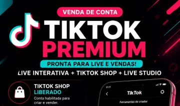 Conta quase 3k seguidores reais, tiktok shop liberado.