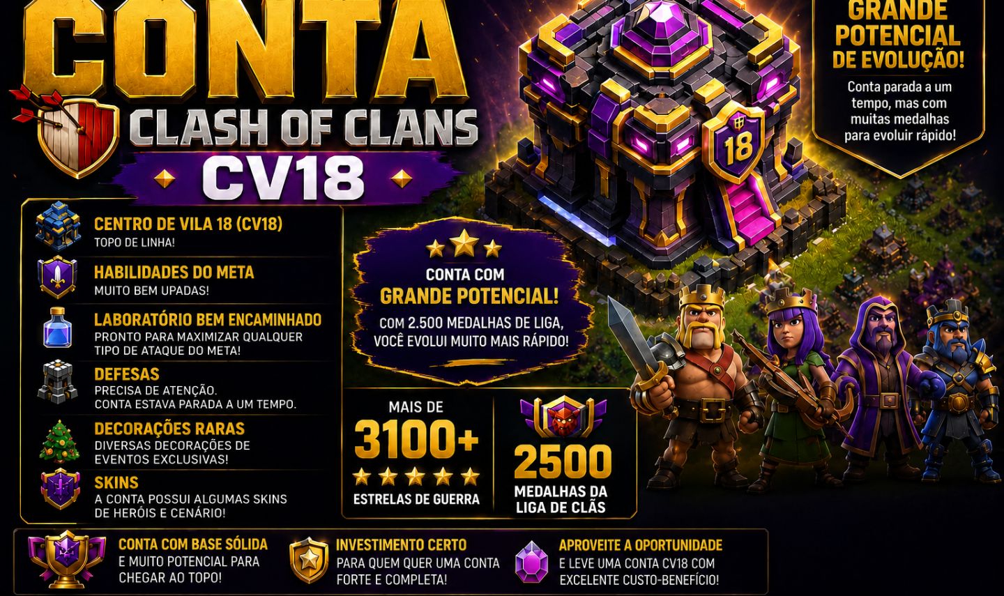 Cv18 com grande potencial
