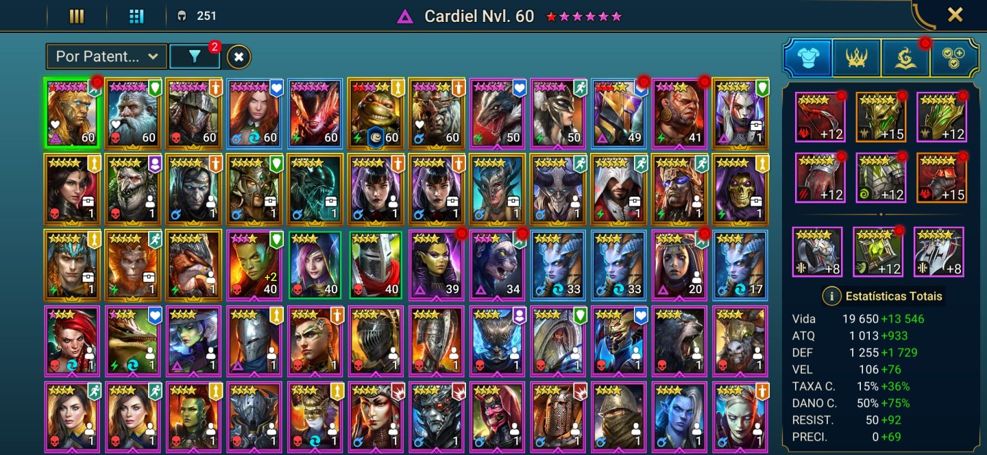 CONTA RAID: SHADOW LEGENDS - MID GAME (Nível 48)