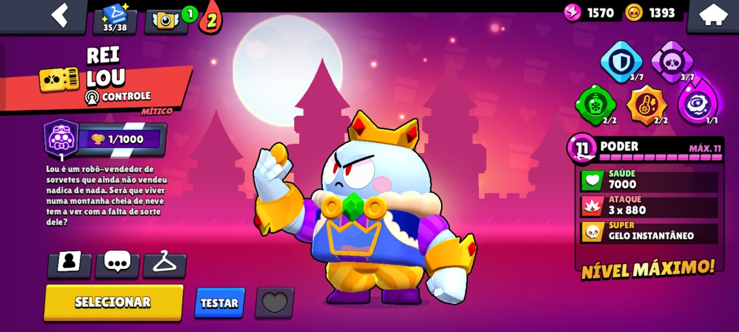 CONTA BRAWL STARS ANTIGA, RARA, GEMADA, SEMI-FULL (PREÇO NEGOCIÁVEL)