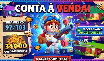 Conta brawl star lendária top 97/103 Brawlers PREÇO IMPERDÍVEL ( QSE DE GRAÇA )