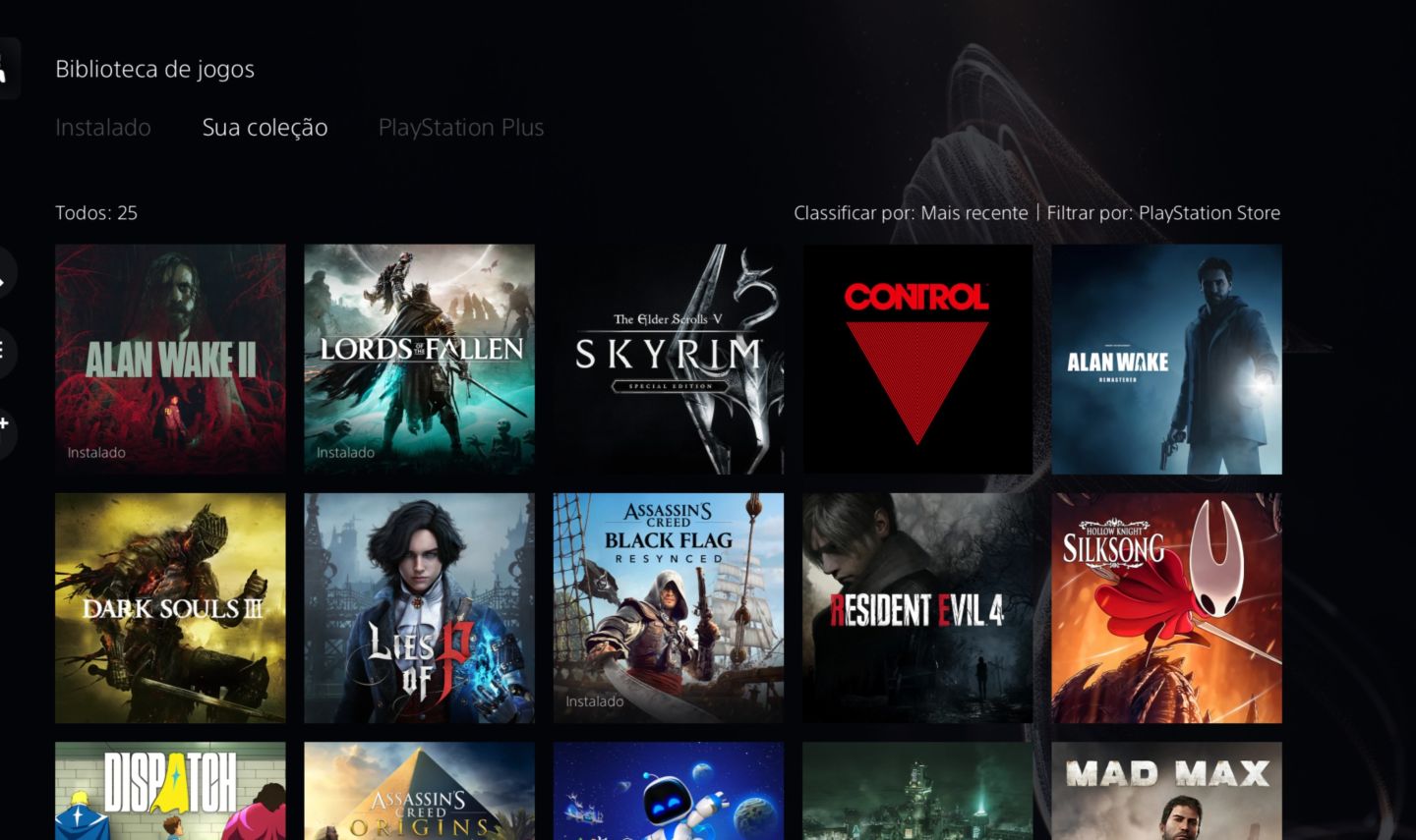 Conta psn com 25 jogos