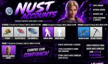 Conta de fortnite para quem deseja começar no game com algumas skins