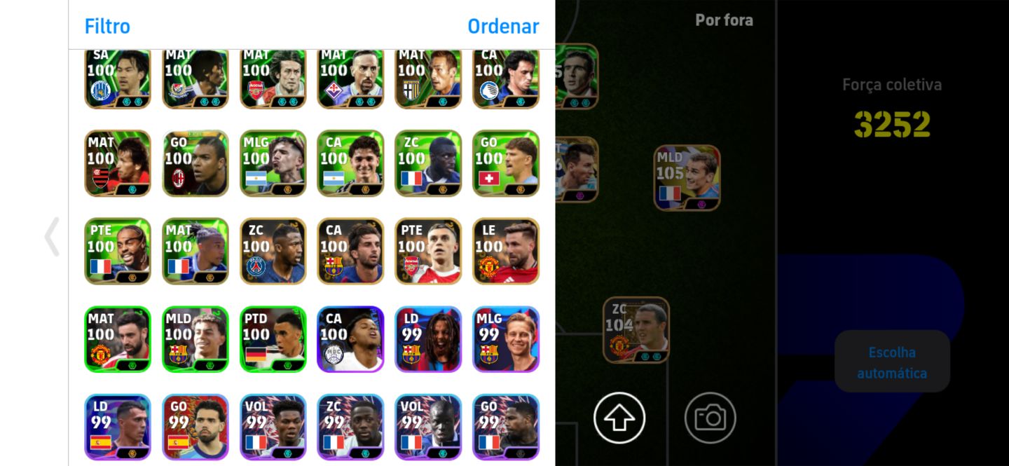 CONTA EFOOTBALL BOA +3250 DE FORÇA SO KONAMI