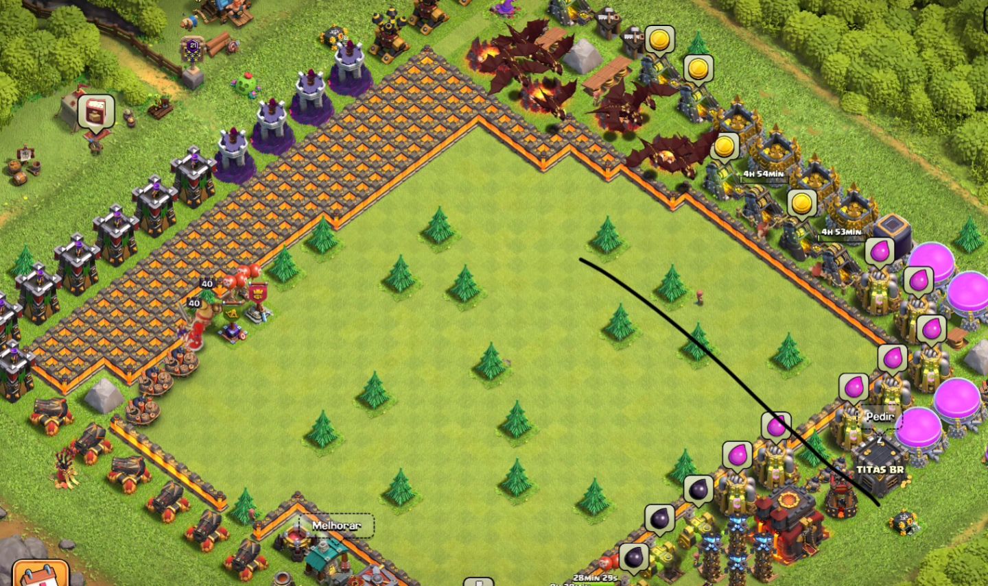 Conta COC (Clash of Clans) Cv10 full