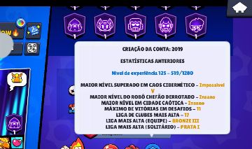 Conta brawlstar desde 2019 com 103 brawls