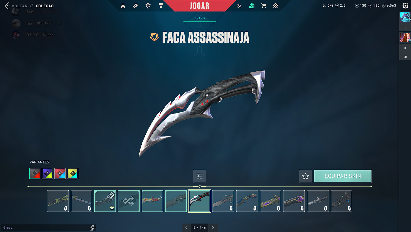 CONTA VALORANT COM SKINS BOAS (+R$600 GASTOS)