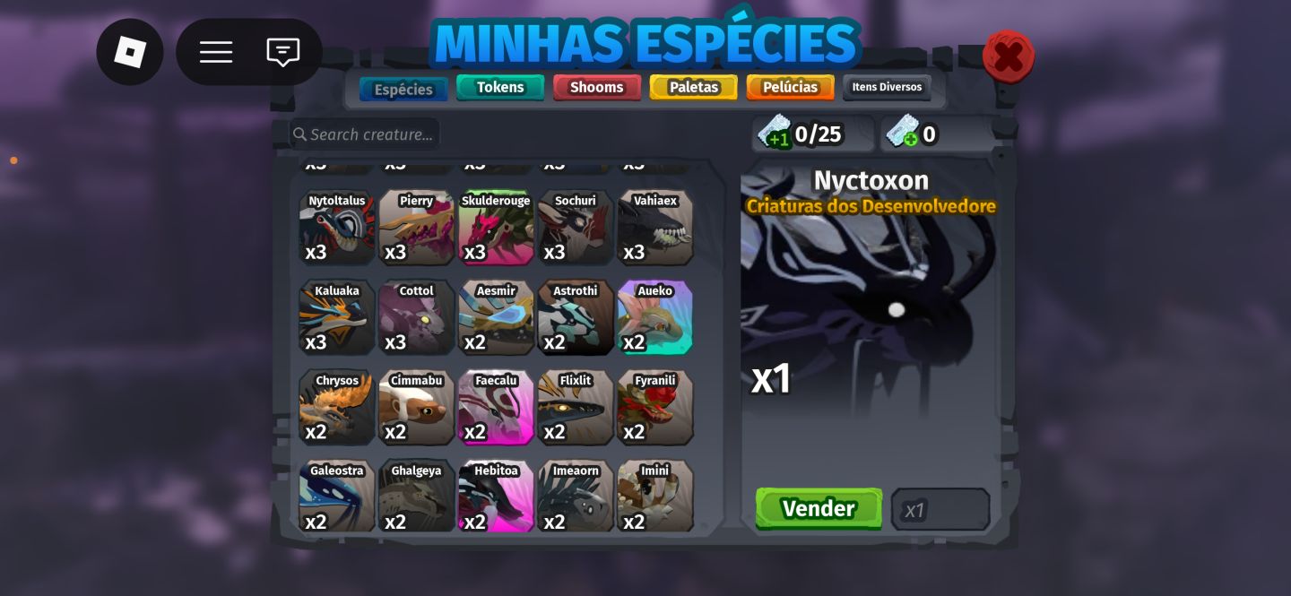 Varias criaturas do creatures of sonaria! Varias especies e custo beneficio