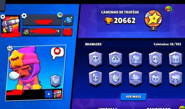 [BARATO] CONTA DE BRAWL STARS | 20K DE TROFÉUS |56 BRAWLERS + 3 LENDARIOS