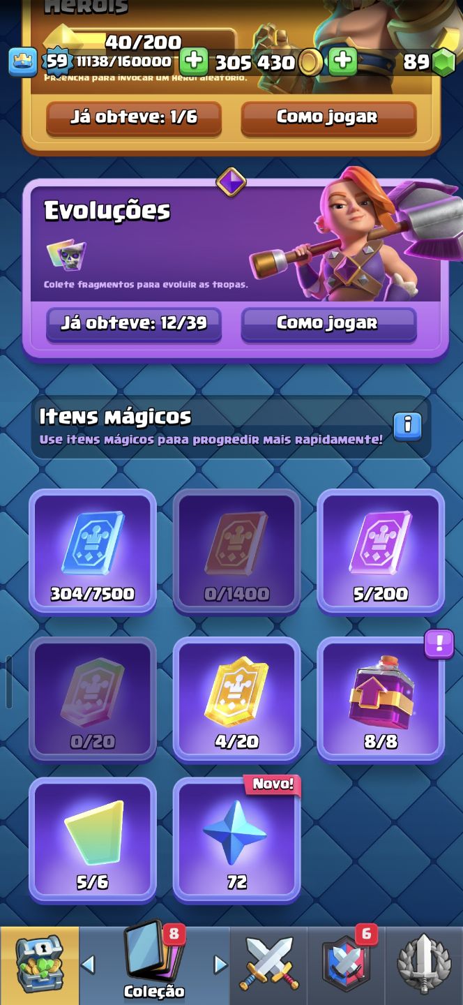 CONTA BRAWL STARS 2019(TODOS OS BRAWLERS 51K) + CLASH ROYALE 10K DE TROFÉUS