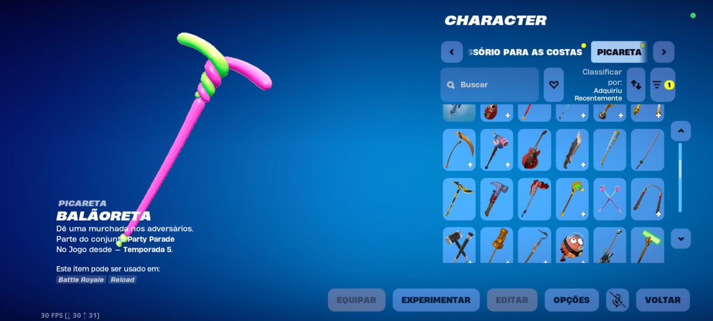 Conta fortnite capítulo 1 e 2 com skins raras