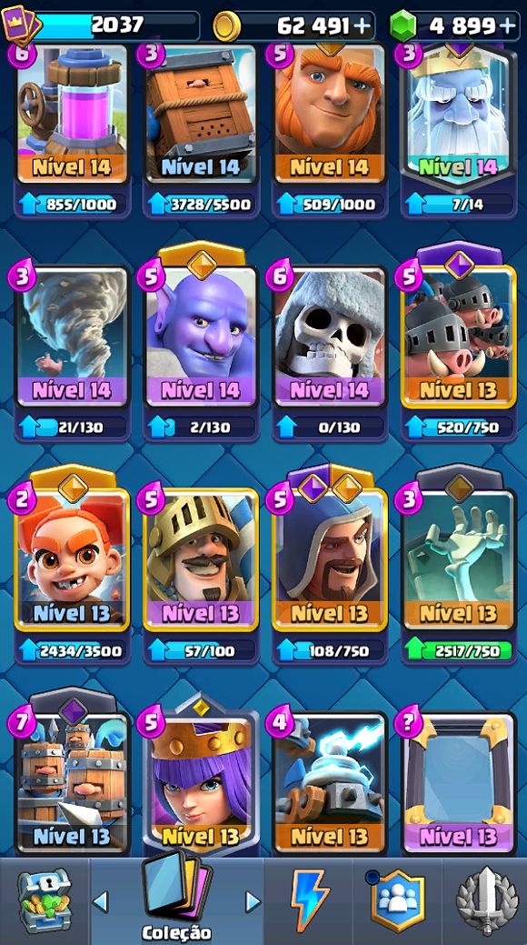 Conta de Clash Royale