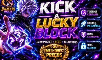 KICK A LUCKY BLOCK CONTAS BRAINROTS GAMEPASSES
