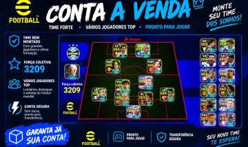 CONTA EFOOTBALL Força 3209 Vários Epics e Show Time