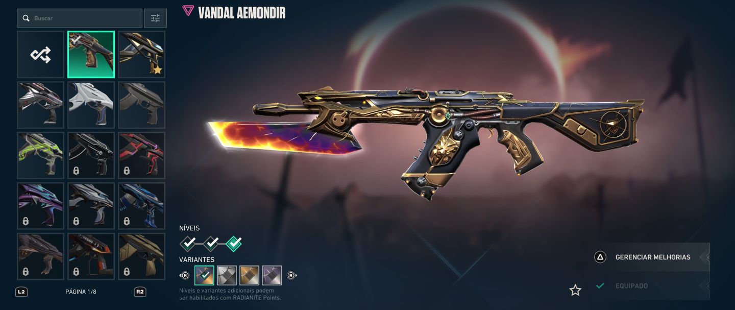 CONTA VALORANT Full acesso, skins
