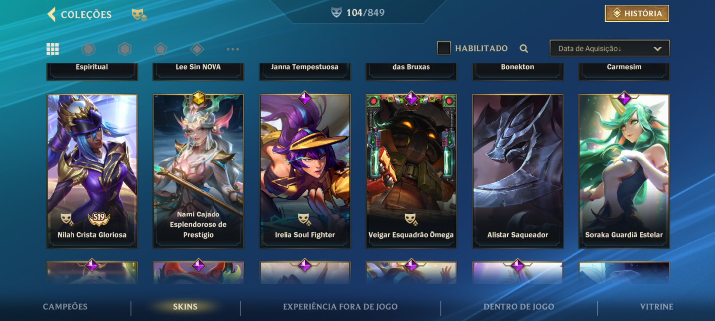 CONTA ANTIGA 5 ANOS LVL 217 WILD RIFT (WR,LOL, VAL)
