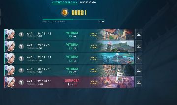 CONTA OURO 1, RANK LIBERADO, SEM BAN