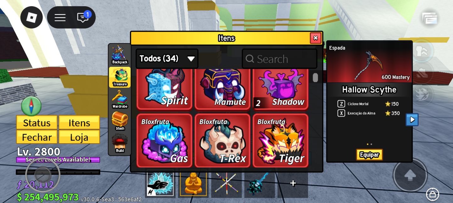 Conta Blox Fruits | Dragon Perm, Ice Perm + Todas Raças V4 Full