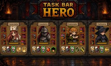 TBH: Task Bar Hero - Full Cosmic + Todos level 101 - Todas Runas +BRINDES