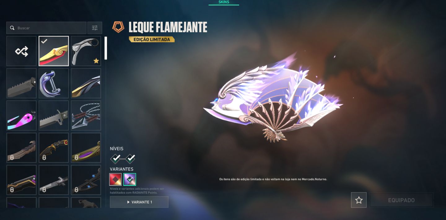 Conta de valorant com mais de 20 skins