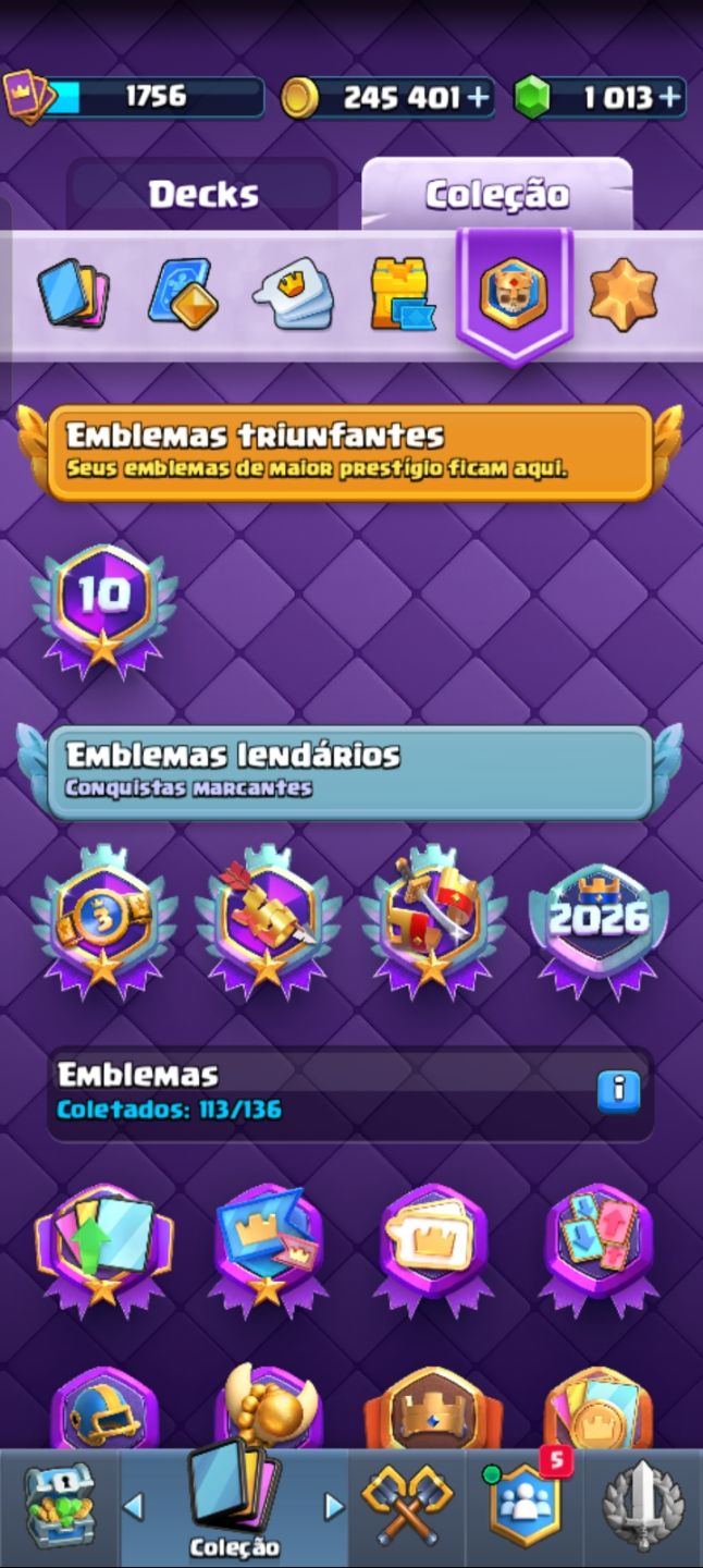 14000 troféus COMPLETA LVL 16 | 19 EVOLUÇÕES | MAIOR CAMPEÃO | INSÍGNIA 10 ANOS