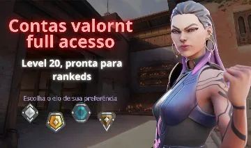 CONTA VALORANT PRONTA PARA COMPETITIVO, LOW ELO, FULL ACESSO, LEVEL 20