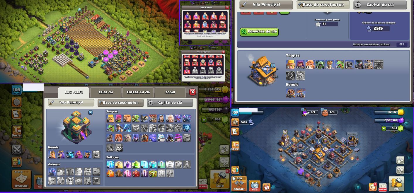 Contra brawl stars + brinde clash royale + brinde clash of clans