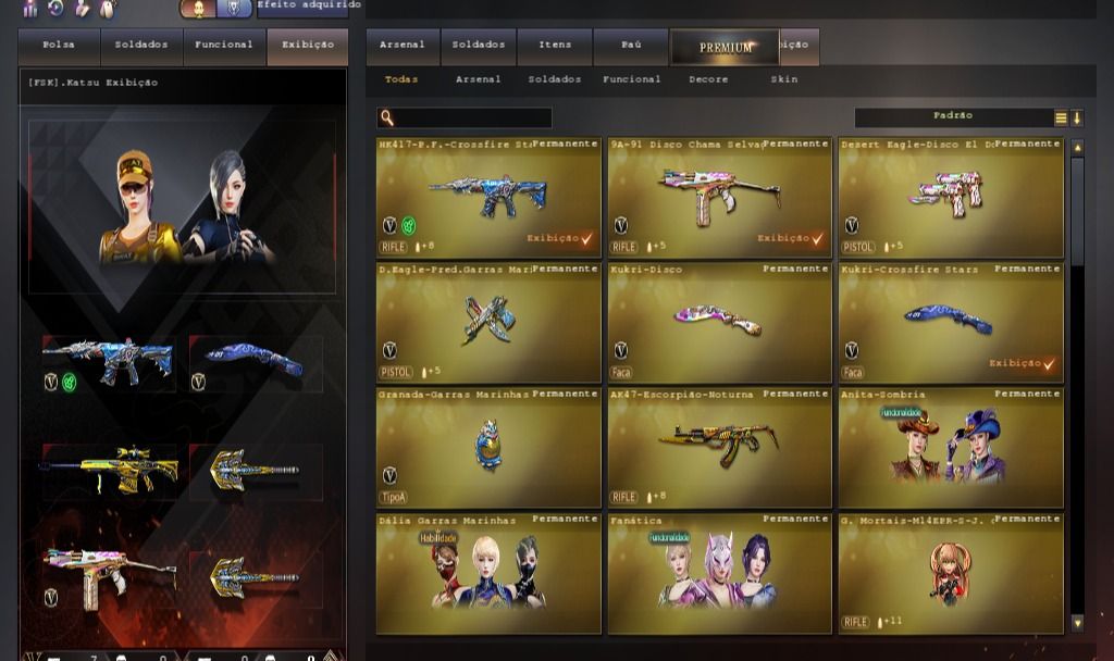 Conta crossfire com 7 vips