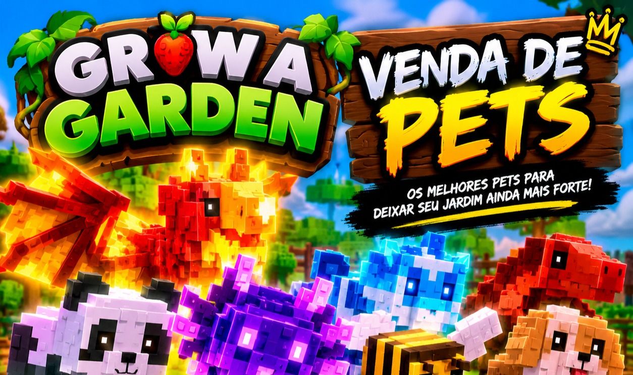 Menor Preço!! (Pets )Grow a Garden - Crescer um Jardim - Top Demais - Pets