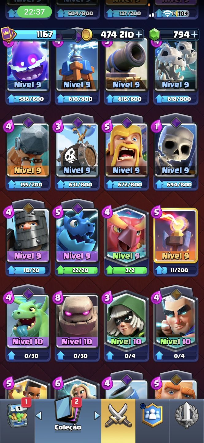 CONTA DE CLASH ROYALE Super Jogada(11 Anos de jogo)