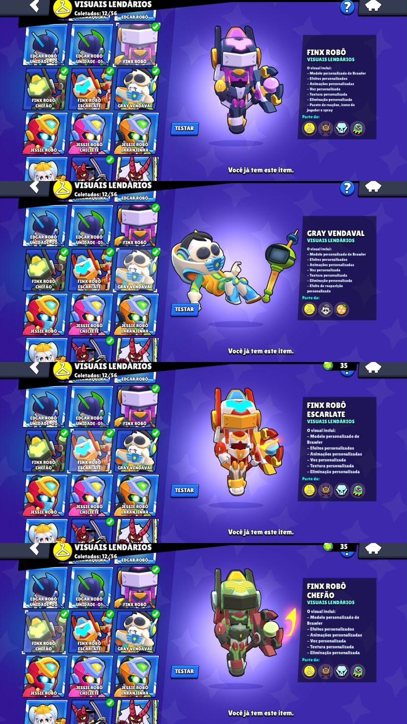 CONTA DE BRAWL STARS 70K DE TROFEUS |108 BRAWLERS VARIAS FAMA