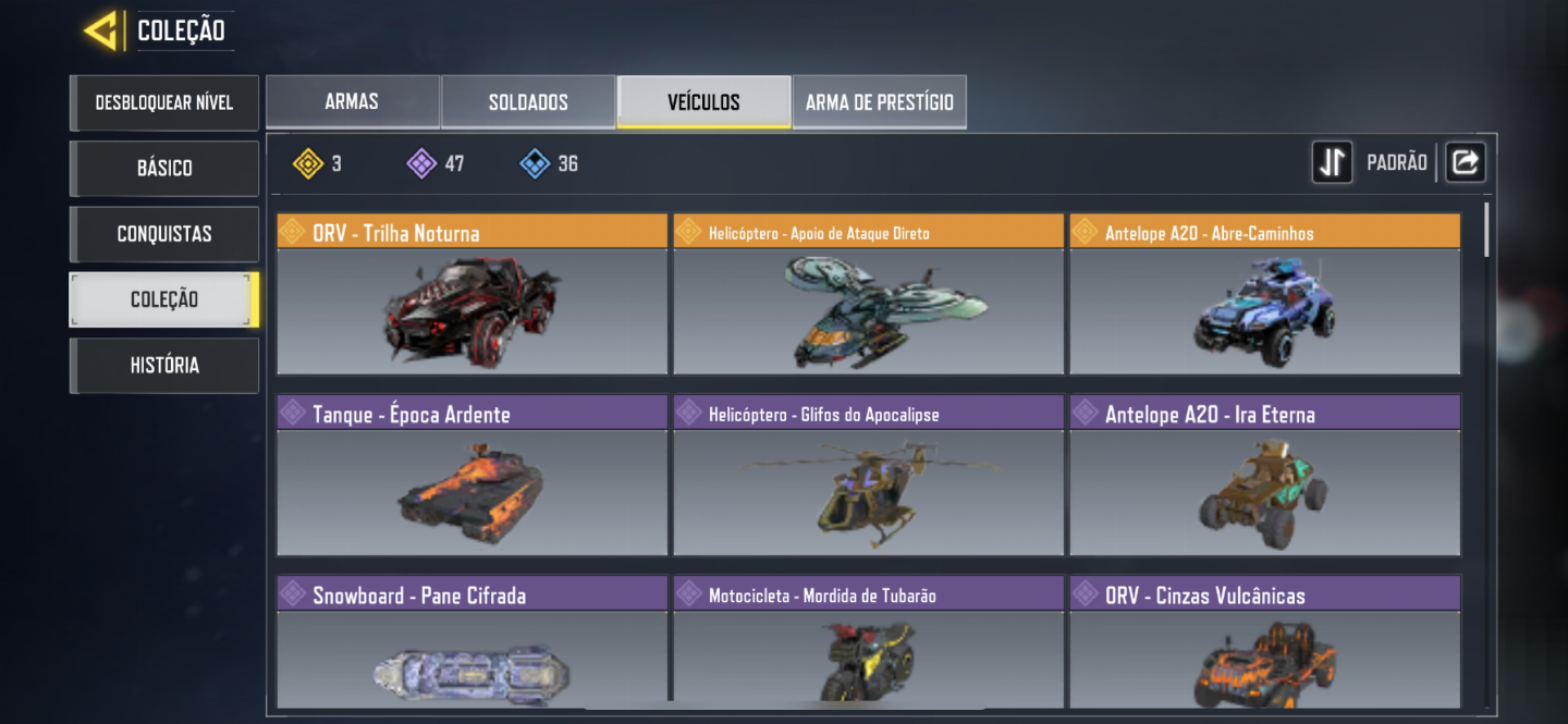 Conta cod mobile com 8 míticas entre outros personagens