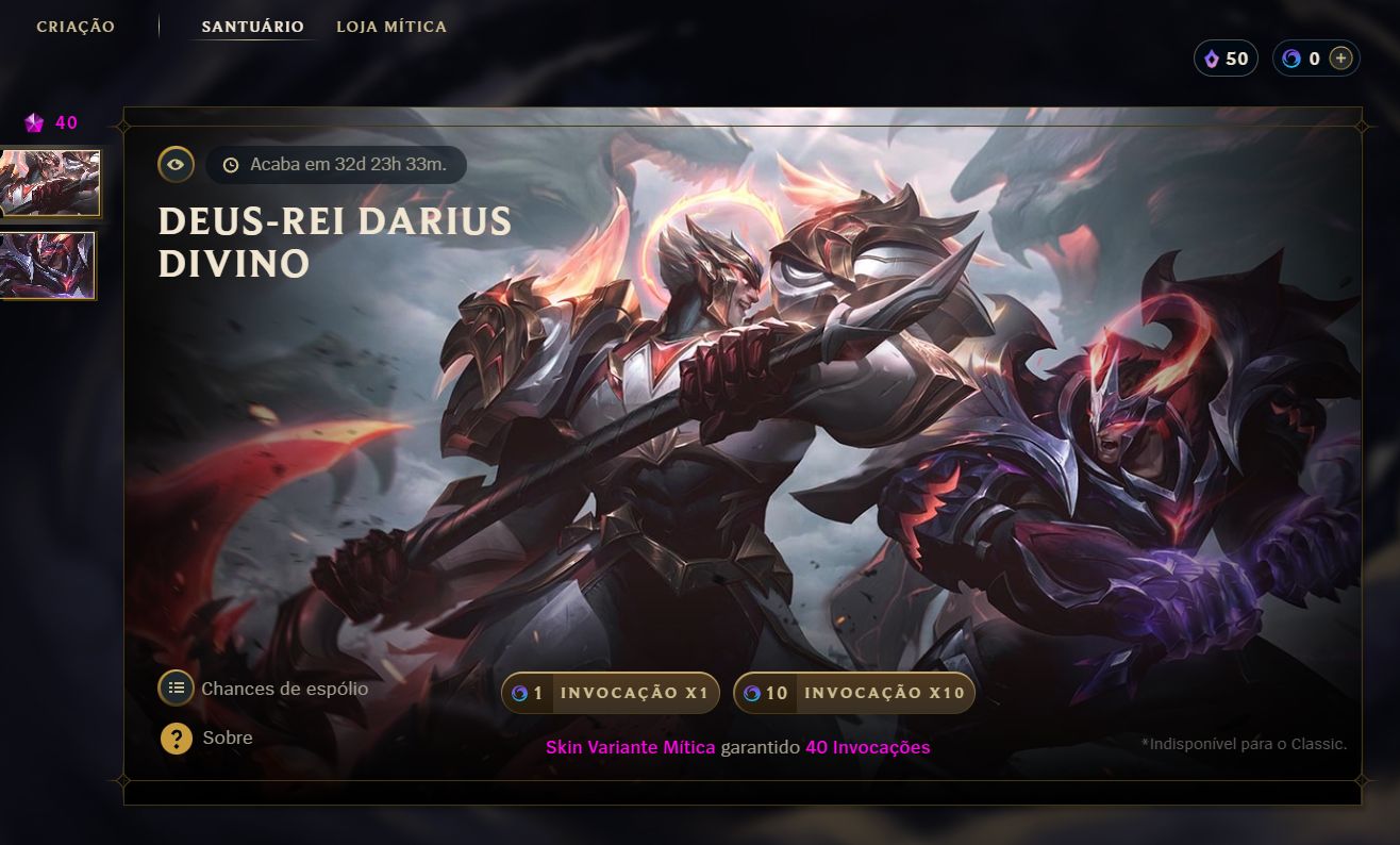 Conta Premium de LoL - Skins/Cromas/EA/EL/Rank/Emotes/Sentinelas/etc