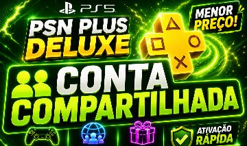 PSN PLUS DELUXE 30 DIAS | CONTA COMPARTILHADA l SUPER ECONÔMICA l PS5 l PS PLUS