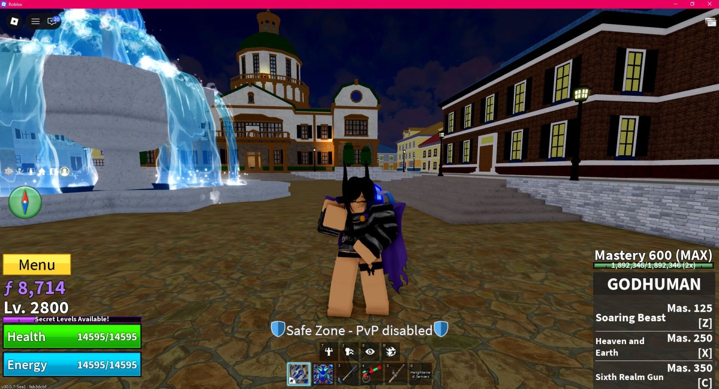 Conta Blox Fruits com Kitsune 600 mastery