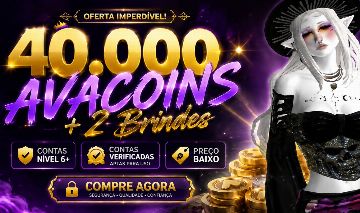[MENOR PREÇO] 40.000 AVACOINS + 2 BRINDES | CONTA FAKE | AVAKIN LIFE