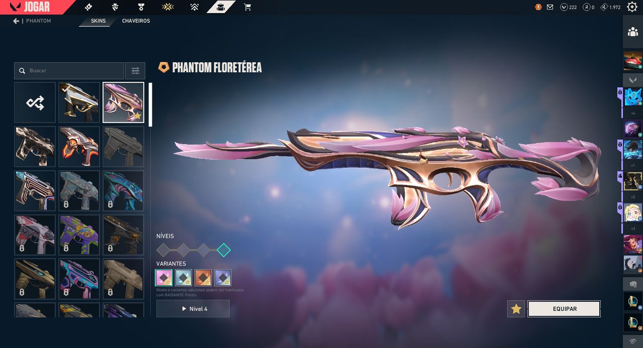 Conta valorant pacote aeris e phantom champions 2026