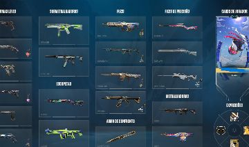 Conta de valorant, 50 SKINS e varias RARAS, CONTA DE 3K