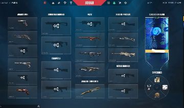 CONTA VALORANT ASCENDENTE VCT 25/26 MUITAS SKINS
