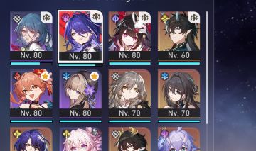 Conta honkai com Acheron, Sparkle, Dan Heng Imbibitor Lunae