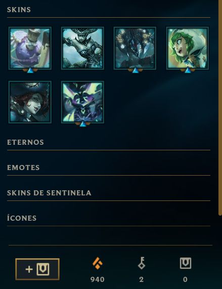 SMURF ACC COM ESPOLIO RECHEADO DE SKINS