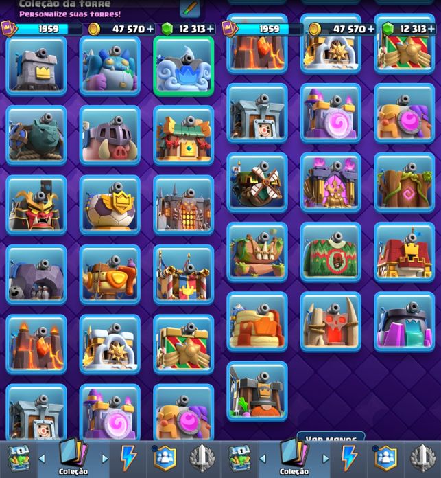 14K TROFÉUS - 25 EVO - 11 HEROIS - 12.3K GEMAS - 173 EMOTES - 53 CARTAS MAX