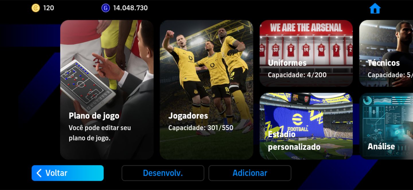 Conta efootball Neymar, Harry Kane, van der Sar