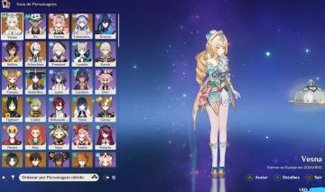 Conta genshin vesna, arlecchino, scara e mais