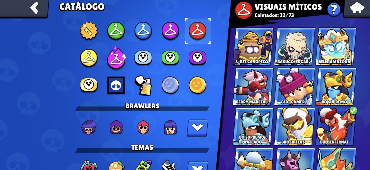 Conta 104 Brawlers + 345 Skins + 44Mil Troféus + Recursos