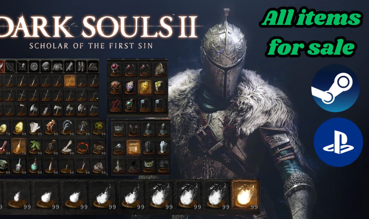 DARK SOULS 2 Scholar of the First Sin venda de itens: PC steam & PLaystation