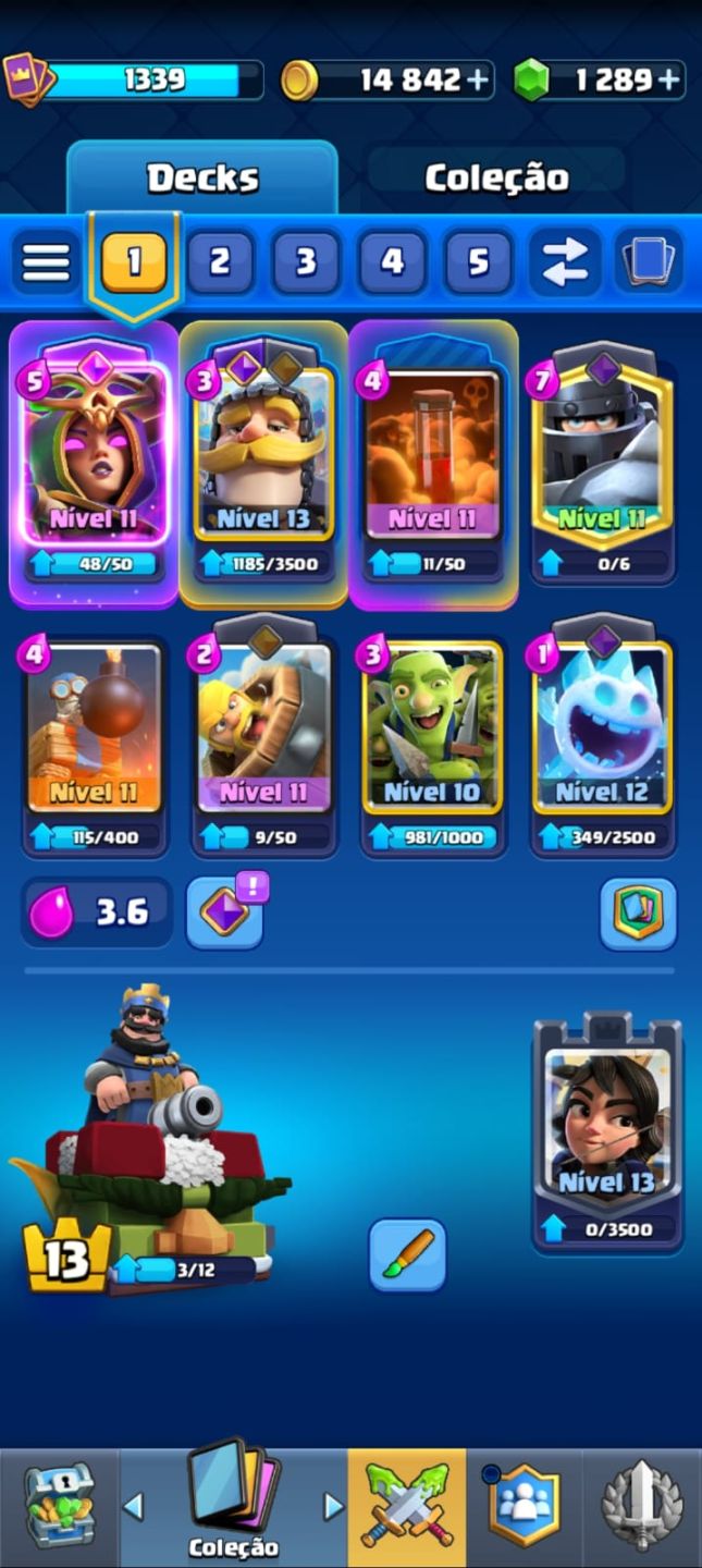 CONTA DE CLASH ROYALE 7K DE TROFÉUS