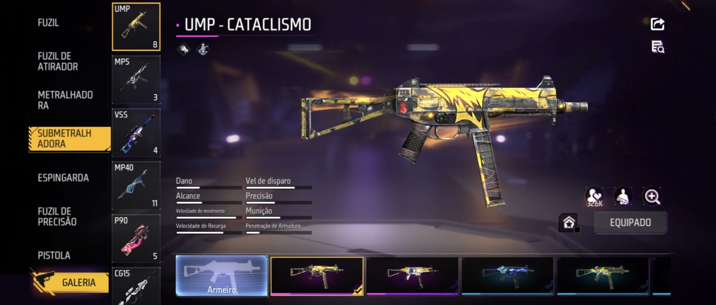 Conta Free Fire - Prime 6