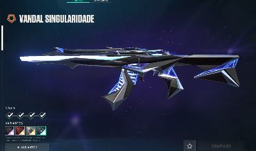 Conta com skins populares de Vandal e Ghost.