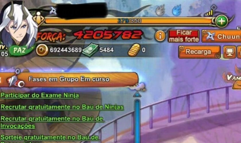Naruto online 4k de força COM NINJAS METAS!